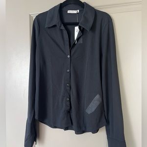 Abercrombie & Fitch Black Sheer Button Up Top | Never worn with tags